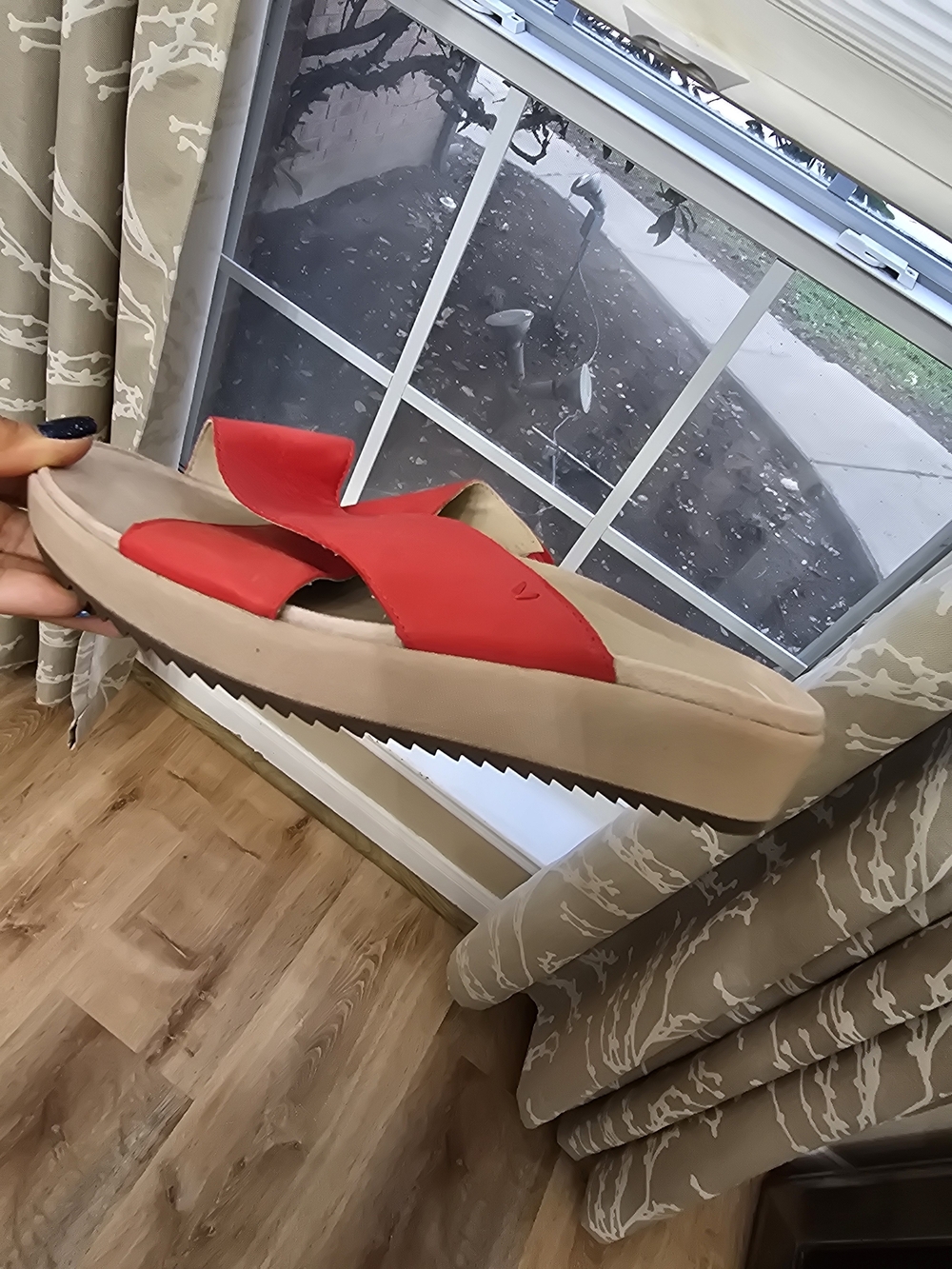 Women's Red Slide Sandals by (unknown) - Picture 11 of 11